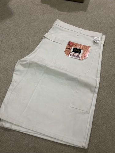 Stan Ray Malerhose Herren 48 Shorts Neu mit Etikett weiß Vintage Canvas Zimmermann Arbeitskleidung - Bild 2 von 7