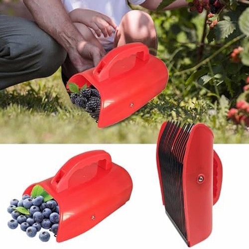 Ergonomic Berry Picker with Metal Comb for Easy Safe Fruit Collection 3PC Set - Picture 9 of 10