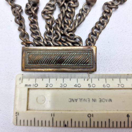 Par de Corbatas Cortina Borla Cadena Latón Antigua Pesas Victorianas ~5 cm - Imagen 9 de 10