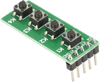 4 Key Keyboard Module Universal Key Push Button Switch Board DIY Kit Accessory