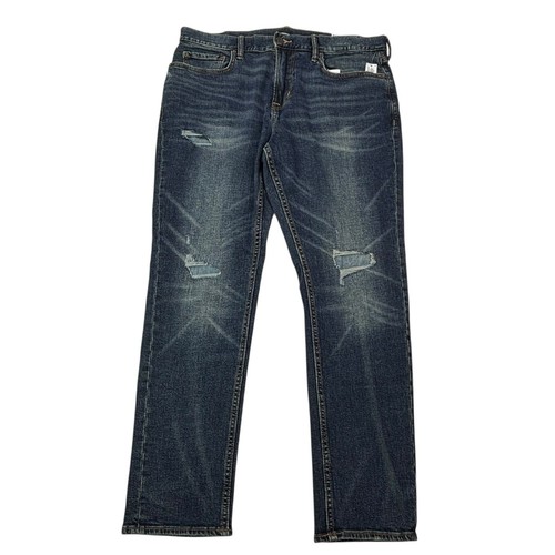 Jeans uomo Old Navy etichetta 36x30 relaxed slim incorporati flex nuovi 36"Wx28,5" cuciture - Foto 14 di 24