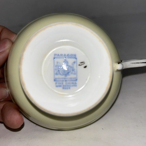 Vintage Paragon Bone China gelb beige Wahrsagen nach Vereinbarung England - Bild 4 von 10
