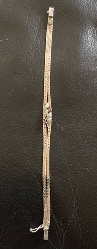 hübsches altes 835er Silber Armband mit Schmucksteinen (k12)