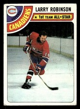 1978 TOPPS LARRY ROBINSON 210 VG HOCKEY MONTREAL CANADIENS