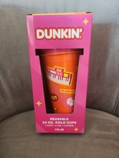 Dunkin Donuts Reusable 24oz cold cups Pack Of...