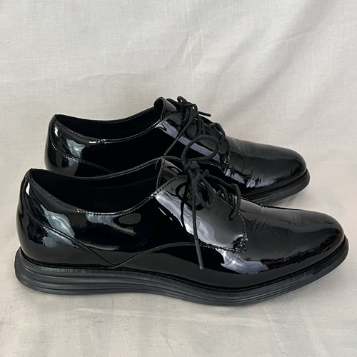 Cole Haan Original Grand Oxford Shoes Patent Leather Women Size 7.5 Black - Picture 5 of 14