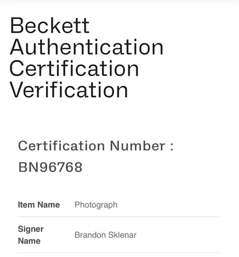 BRANDON SKLENAR SIGNED 8X10 PHOTO 1923 SPENCER DUTTON BECKETT BN96768 - Picture 4 of 4