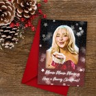 Sabrina Carpenter 'Please Please Please Have a Merry Christmas card' 7" x 5"