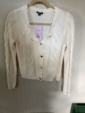 Women  s Wild Fable Cream Button Up Sweater Size Small NWT
