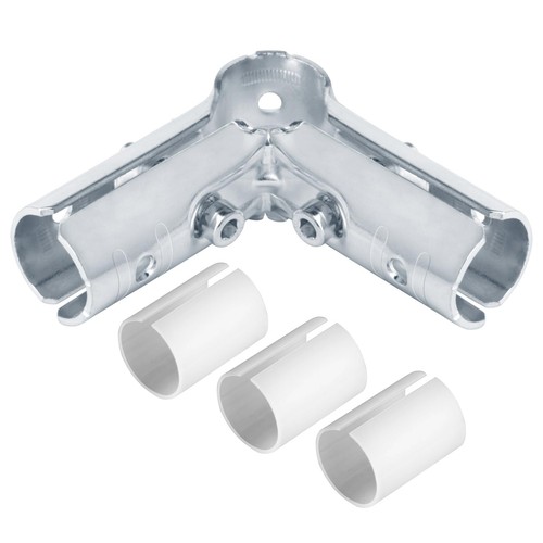 12 Sets 3 Wege 90 Grad L Struktur Rohrverbinder Schelle, passt OD 1.000" Ro... - Bild 1 von 7