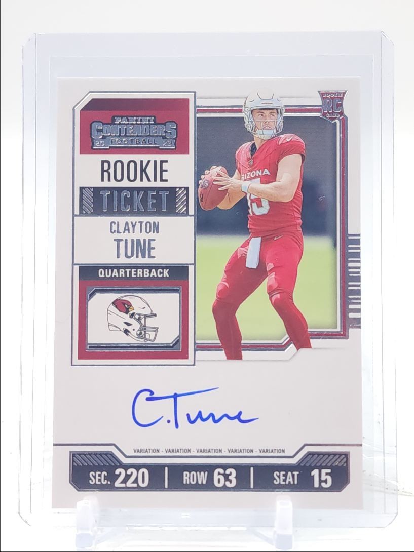 CLAYTON TUNE 2023 CONTENDERS ROOKIE TICKET AUTOGRAPH VARIATION RC AUTO Q1062