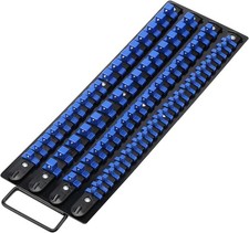 80-Piece Heavy Duty Socket Organizer Tray, 1/4-Inch, 3/8-Inch, 1/2-Inch, Premium