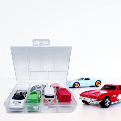Plastic Organizer Box with Dividers - 2 PCS Small Plastic Container with Comp... - Picture 6 of 7
