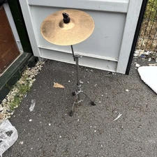 Free P&P. 12” AA Meinl Splash Cymbal with Short Stand.