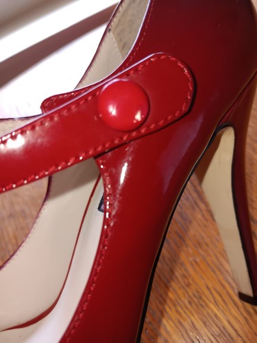 Steven by Steve Madden Brytni Women's Leather Sexy Red Cherry Heels 9M READ - Picture 7 of 19