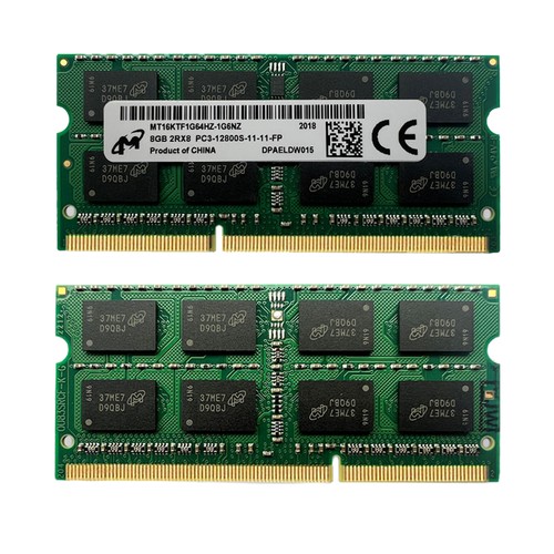 Micron 16GB 2x 8GB 4GB 2GB DDR3 1600MHz PC3-12800S 1.5V SODIMM Laptop Memory LOT - Picture 8 of 11