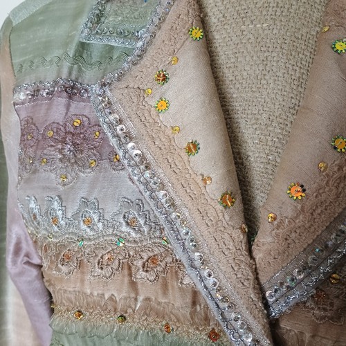 Sandy Starkman Embellished Beaded Jacket Blazer Size L Button Front Wearable Art - Picture 2 of 16