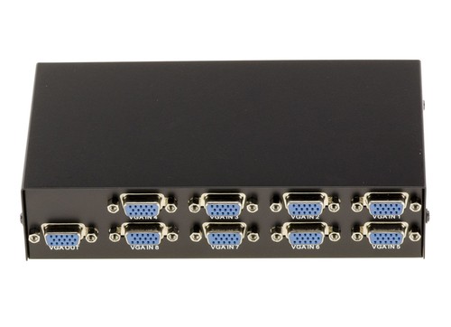Boitier de Partage VGA / Switch video - 8 ports - METAL - 第 2/3 張圖片