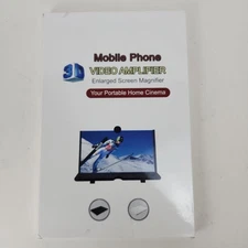 Screen Magnifier for Cell phone Newest Version 3D HD Video Phone Amplifier Black