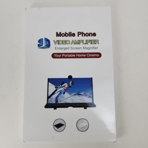 Screen Magnifier for Cell phone Newest Version 3D HD Video Phone Amplifier Black - Picture 1 of 7