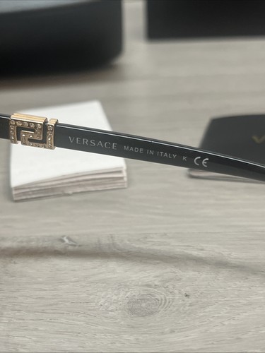 Versace VE4326B GB1 BLACK/GOLD Sunglasses Authentic - Picture 8 of 9