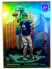 2024 PANINI DONRUSS OPTIC DOWNTOWN RC JJ MCCARTHY #11 ROOKIE MN VIKINGS