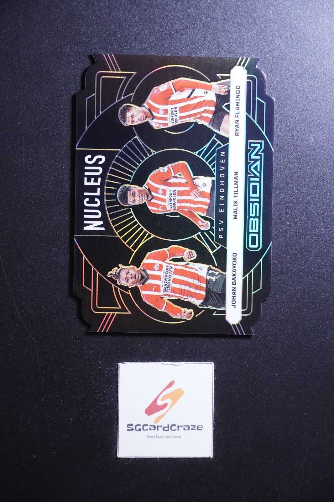 2024-25 Panini Obsidian Nucleus JOHAN BAKAYOKO/MALIK TILLMAN/RYAN FLAMINGO /10