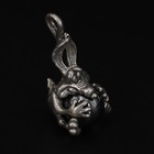 Vtg Sterling Silver - Hematite Wile E. Coyote Looney Tunes Necklace Pendant - 6g