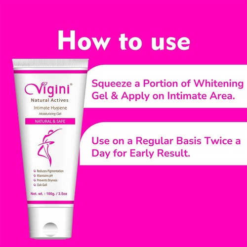 Pack of 5 Vigini Intimate Lightening Cream Women Bikini Thigh Brightening Wash - Picture 4 of 5