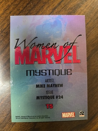 MYSTIQUE 2008 Rittenhouse Women of Marvel T5 in rilievo Mike Mayhew - Foto 2 di 3