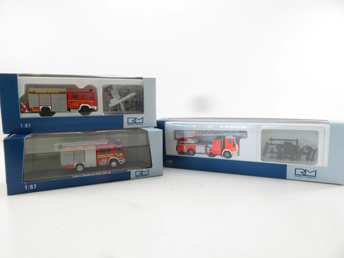 (THX1067) Rietze Feuerwehr-Set, Einsatzfahrzeuge, 3-tlg., H0, 1:87 OVP - Bild 1 von 6