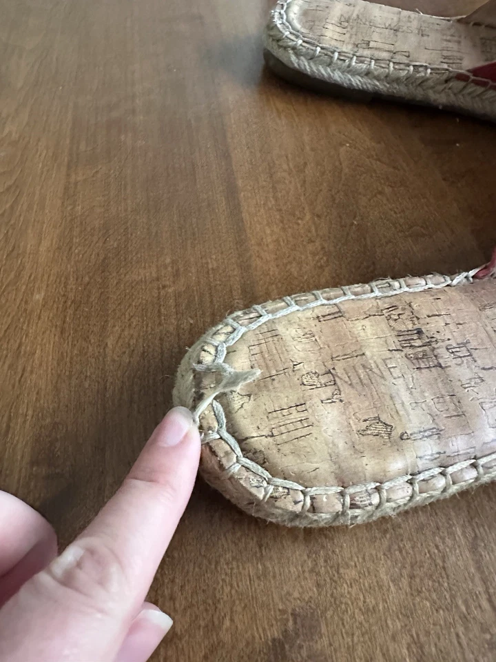 Sandalias 85 M Nine West Slide para mujer Bellah alpargata lazo rojo Foto 2 de 4