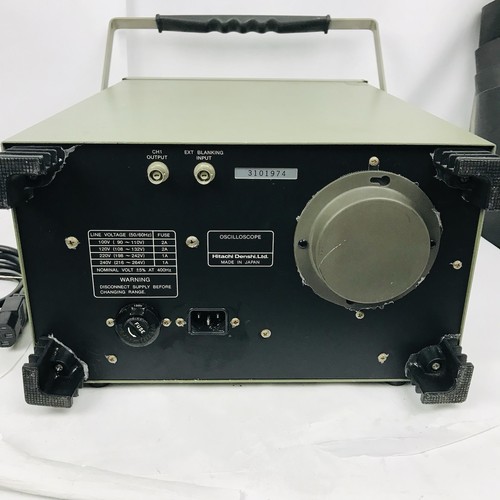 Hitachi Oscilloscope V-650F 60 MHz VTG Channel Portable Power On Tested - Picture 11 of 14
