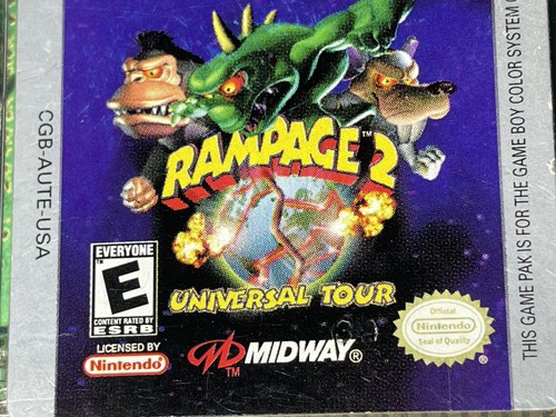 Rampage 2: Universal Tour Nintendo Game Boy Color Cartridge Only Tested & Works! - Picture 15 of 20