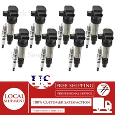 8pcs Ignition Coil and Spark Plug For 2006-2009 Cadillac SRX 4.6L V8 D596A