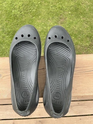 Crocs Kadee Ballet Flats Size 9 Black - Picture 5 of 9