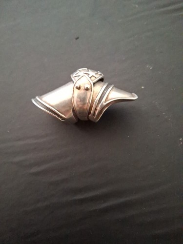 .925 Silver Finger Armour Ring Rare Medieval Star Design 31.80g US Sz 9.5 UK Sz - Picture 6 of 8