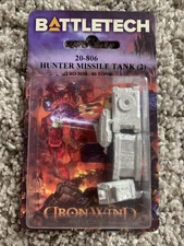 Battletech 20-806 Hunter Missile Tank (2) Iron Wind Metals Mechwarrior NiB
