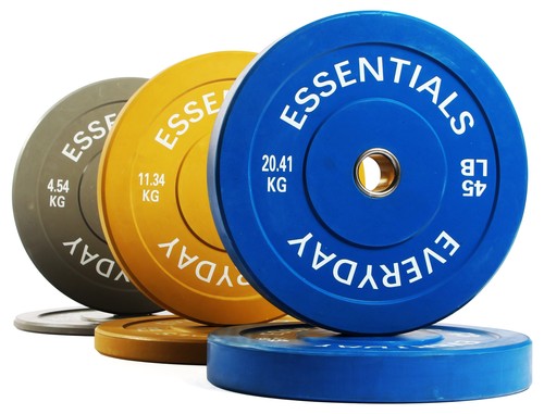 Olympic Bumper Plate Weight Plate with Steel Hub, Black or colored Set Home Gym - Picture 23 of 27