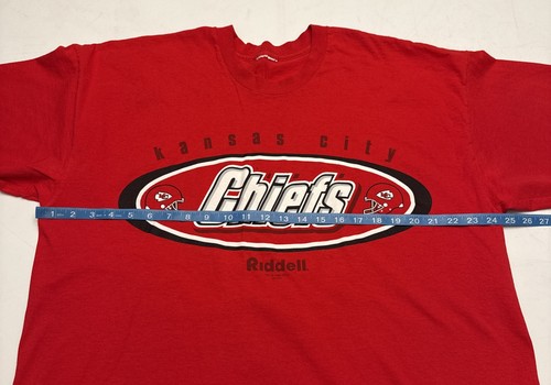 Vintage Kansas City Chiefs Football Red T-Shirt Riddle Men’s Size XXL 1998 - Picture 6 of 10