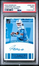 2024 Donruss Jameson Williams Signature Series PSA 9 Lions Auto