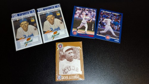 Vintage Cubs Promotional SGA Cards – '98 Wood, Sosa, ‘99 All-Century, 2003 Pafko