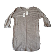 Max Studio Weekend Women's XS Knit Sweater Dress Tunic Tie Sleeve New