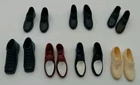Lot Of 6 Pairs Vintage Barbie Male Doll Shoes White Brown Black Ken Ricky Alan