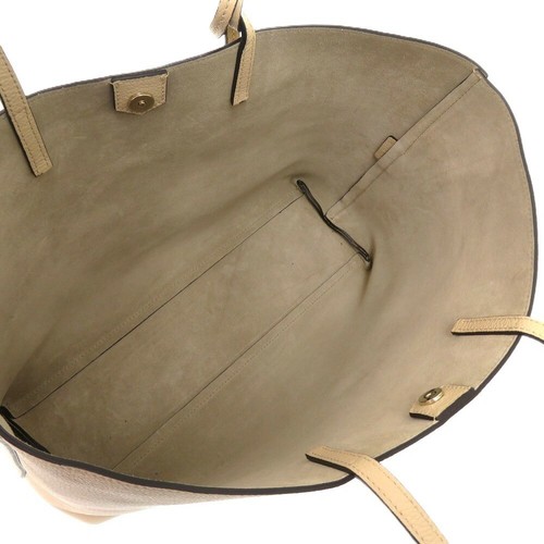 Jimmy Choo Nine To Five Kalbsleder Burly Beige Tote Tasche Goldene Beschläge - Bild 6 von 10