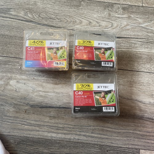 Jet Tec CL41 Colour Ink Cartridge Compatible With Canon Printers 2x Black - 第 1/4 張圖片
