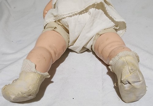 1920s EIH Horsman & Co. Fabric & Composition Doll Baby Dimples Sleepy Eyes Move - Picture 8 of 10