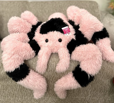 #ad #ad Jumbo Spider Plush 45quot; Pink amp; Black Valentine#x27;s Day Way To Celebrate NEW $103.95