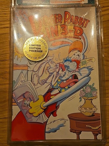 Treat Pedigree Limited Ed Disney 3D Comic 2 New 1992 Donald Duck Roger Rabbit - Picture 3 of 3