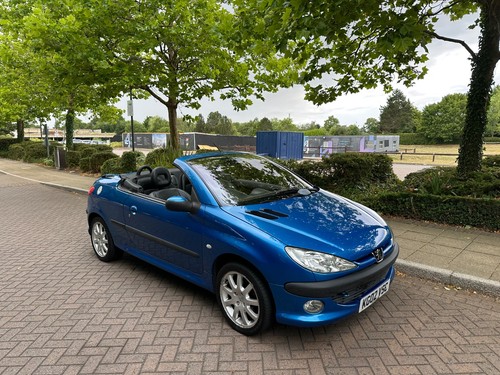2.0 Peugeot 206 CC cabriolet LOW MILES 60k ULEZ fsh cheap convertible full mot - Picture 13 of 22